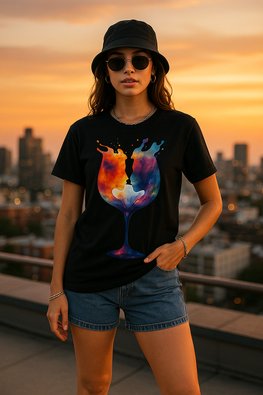 “Cosmic Splash Unisex Classic Fit T-Shirt – Rooftop Edition”