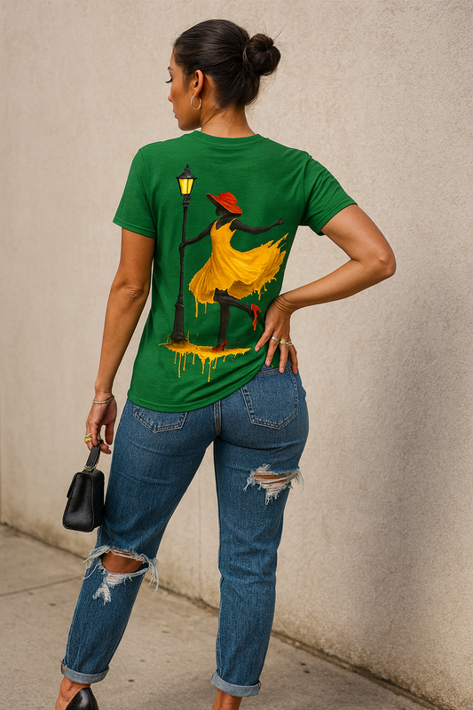 Classic Fit Women’s T-Shirt – Bold Street-Style Fashion Tee with Artistic Back Print