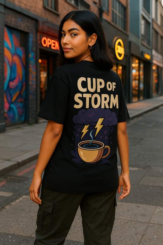 Cup of Storm – Unisex Oversized T-Shirt