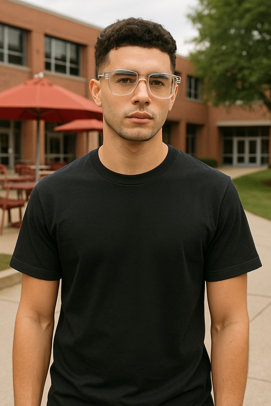 Classic Fit Spiral Vortex T-Shirt – Bold Minimalist Graphic for Men