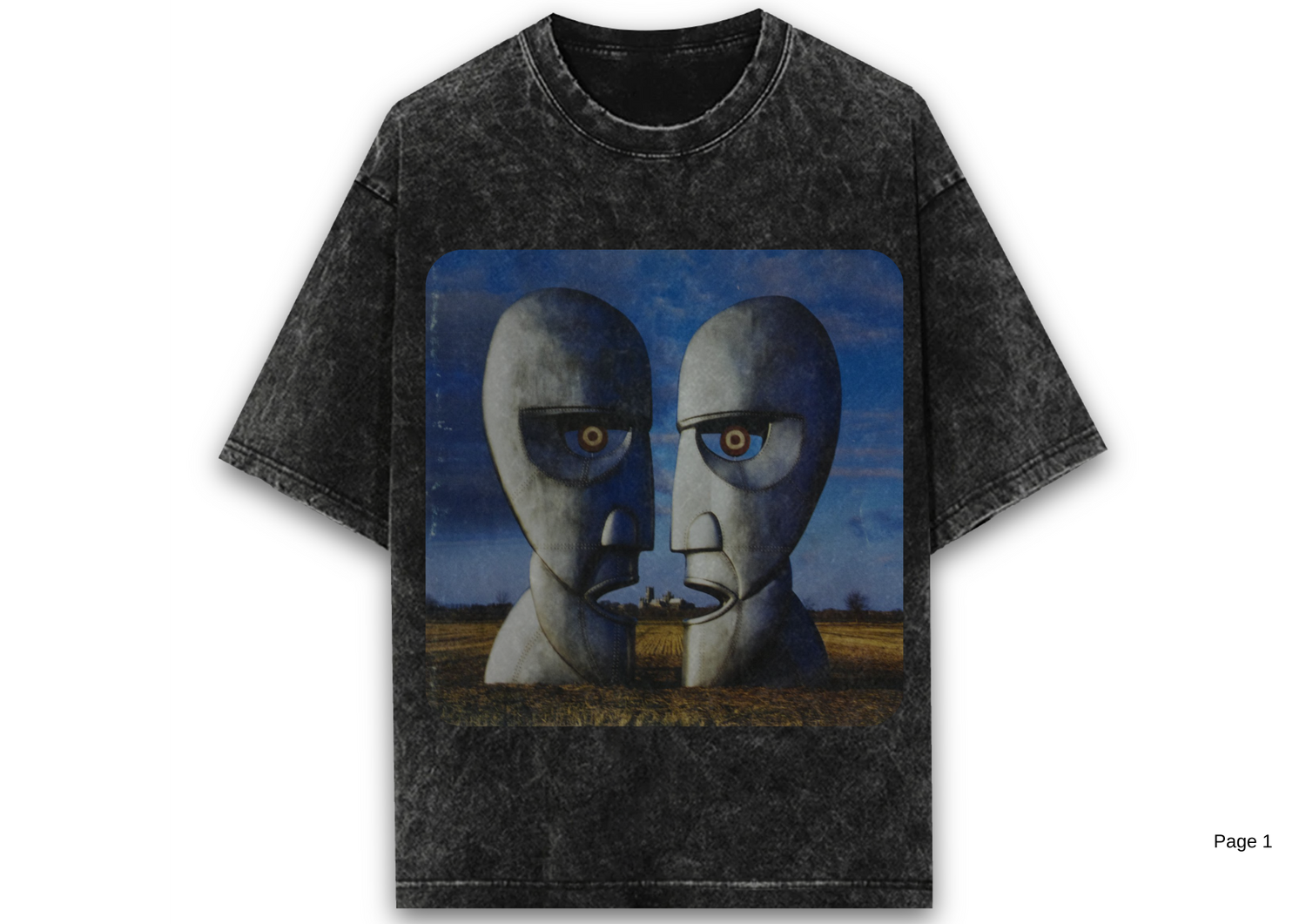 Acid wash T-shirt