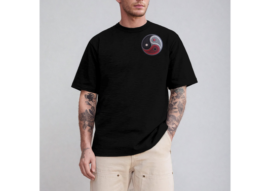 Ying Yang Printed T-Shirt