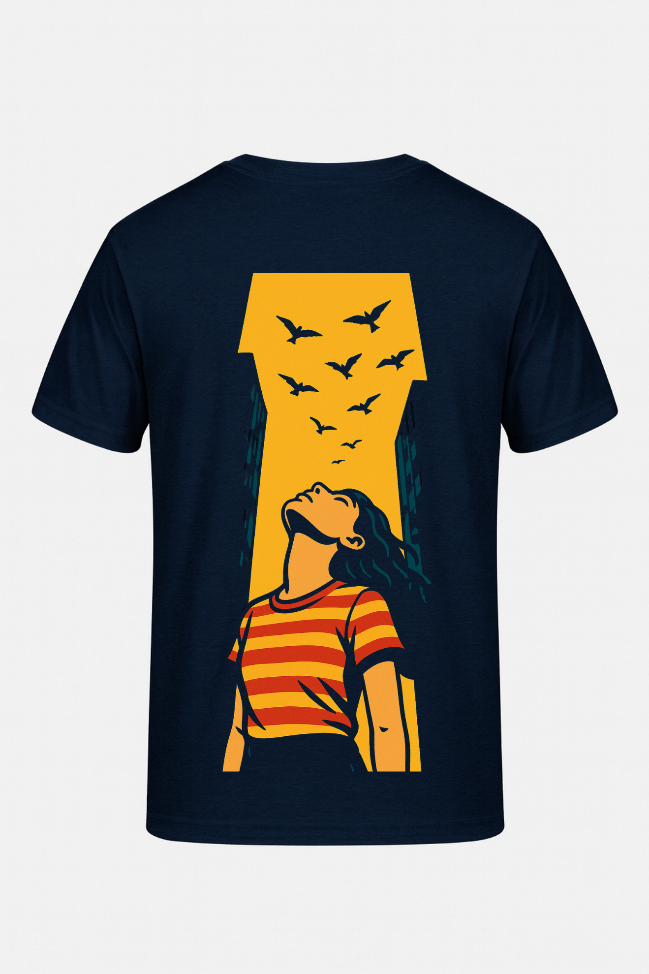 "Skybound Dreams" Oversized Graphic T-Shirt for Girls – Bold Streetwear Vibes