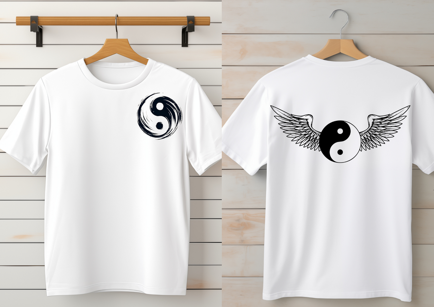 Ying Yang Printed T-Shirt