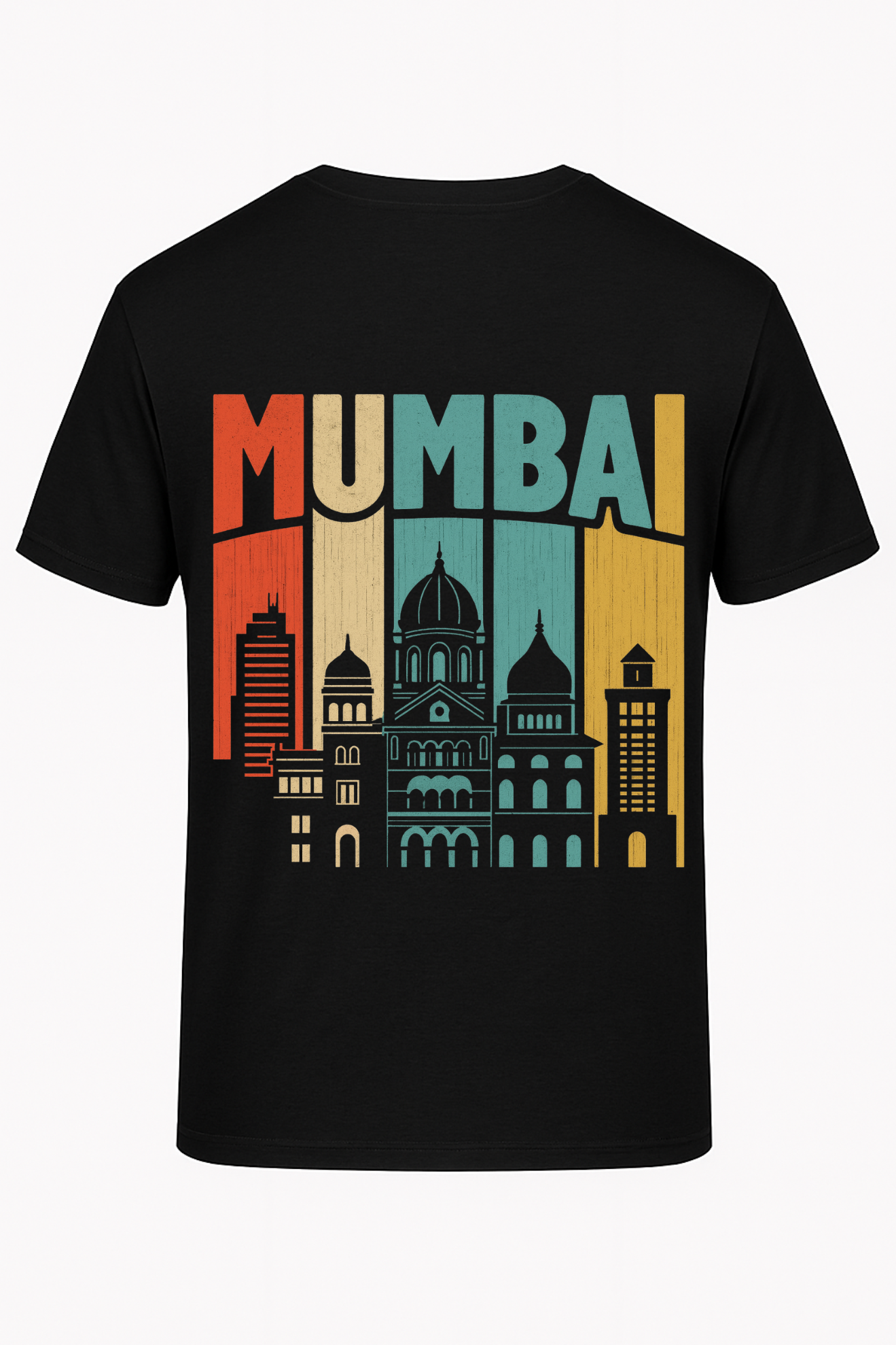 "Mumbai Retro Skyline Classic Fit Unisex T-Shirt – Gen Z Streetwear Vibes"