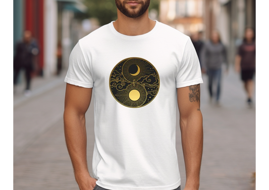 Ying Yang Printed T-Shirt