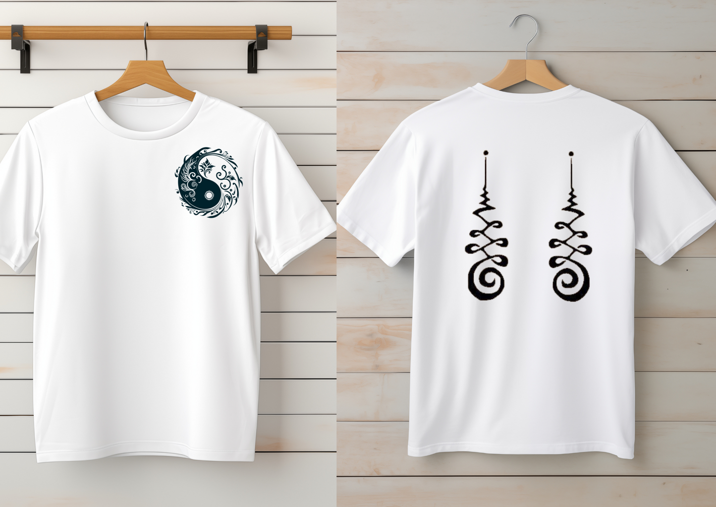 Ying Yang Printed T-Shirt