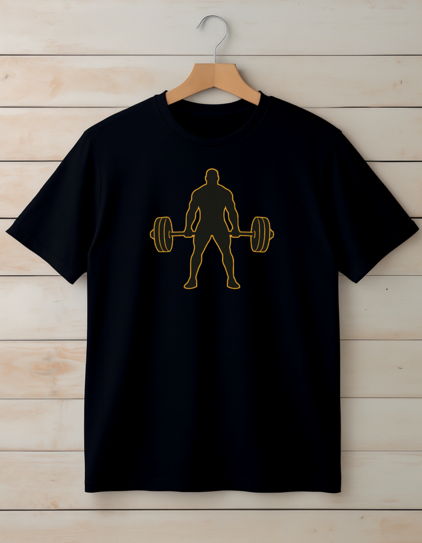 Built Through The Grind – Oversized Gym T-Shirt (Black)- Men
