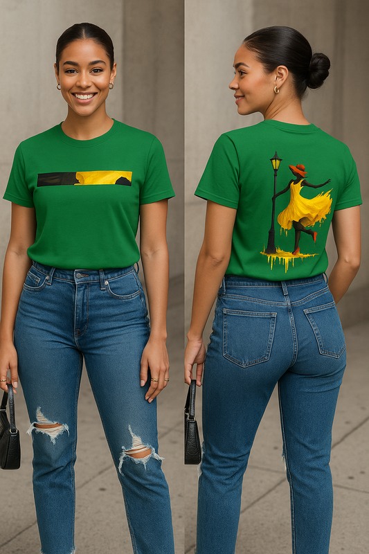 Classic Fit Women’s T-Shirt – Bold Street-Style Fashion Tee with Artistic Back Print