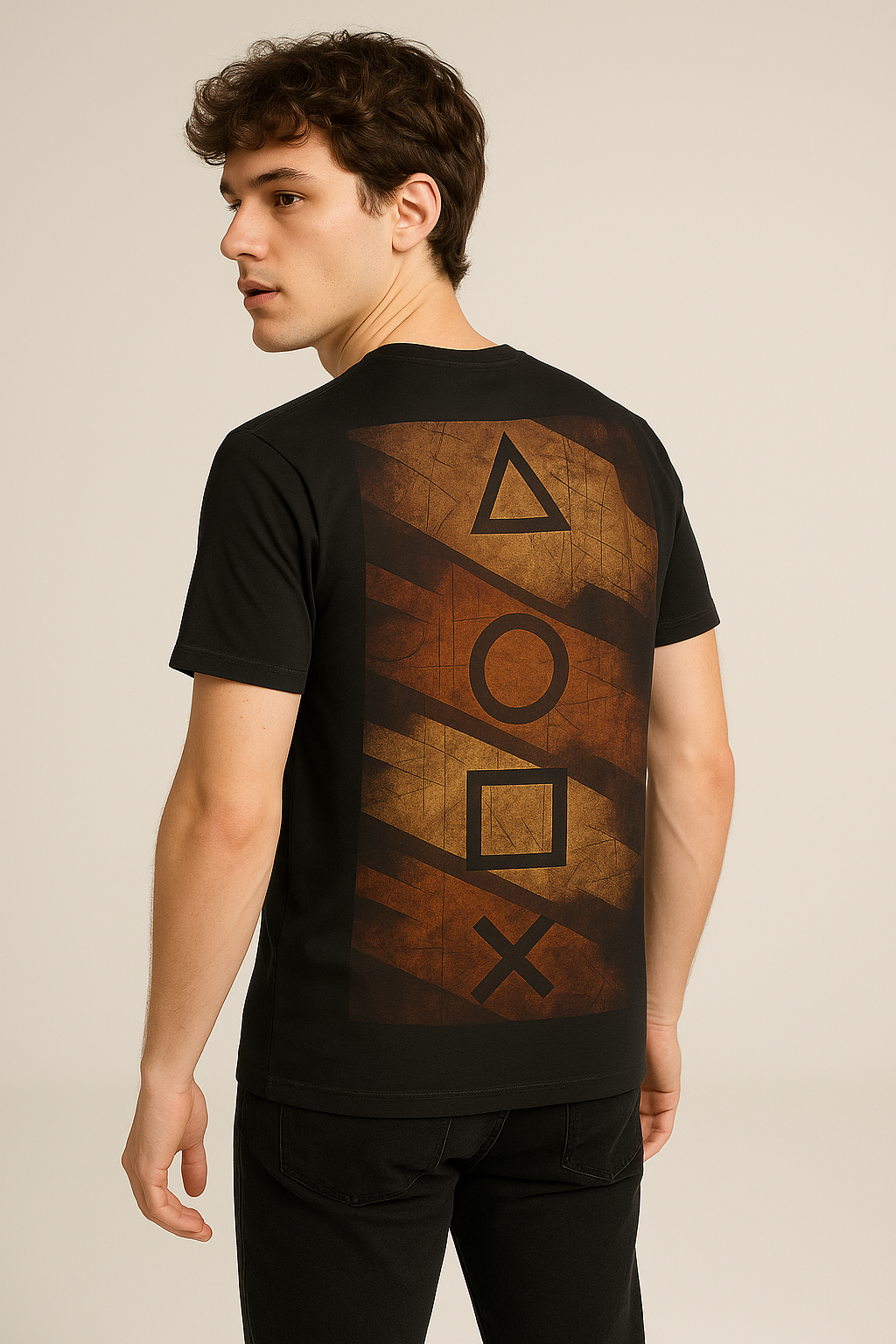 “Order in Chaos” Classic Fit Streetwear T-Shirt for Men – Grunge Gamer-Core Edition