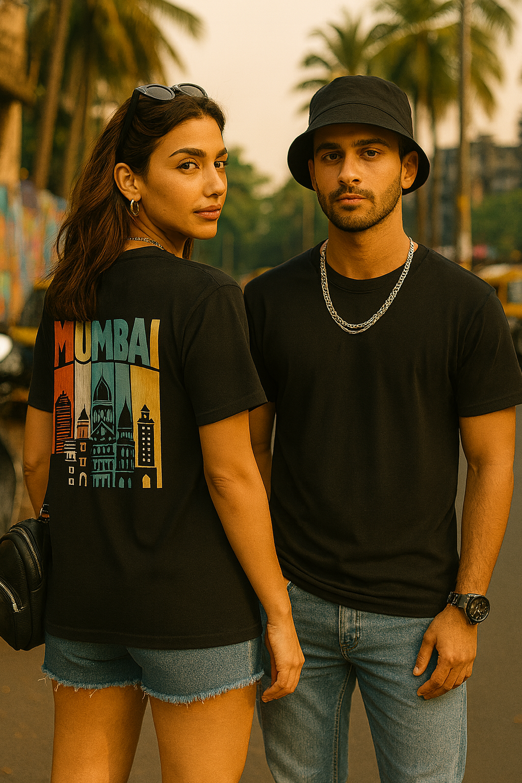 "Mumbai Retro Skyline Classic Fit Unisex T-Shirt – Gen Z Streetwear Vibes"