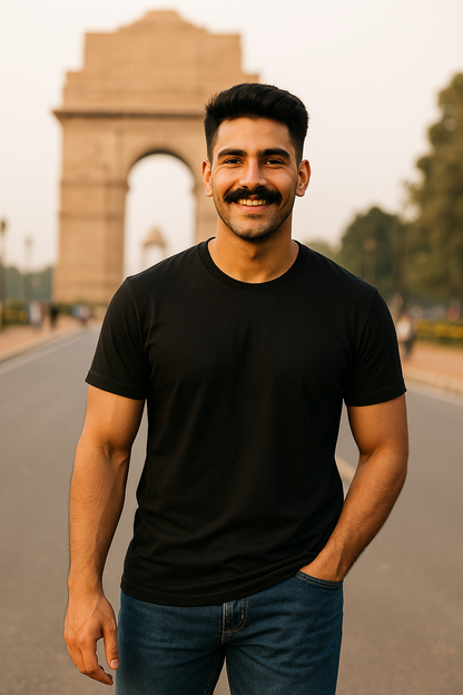 "Delhi Heritage Skyline Graphic T-Shirt – Unisex Streetwear Tee | City Vibes Collection"