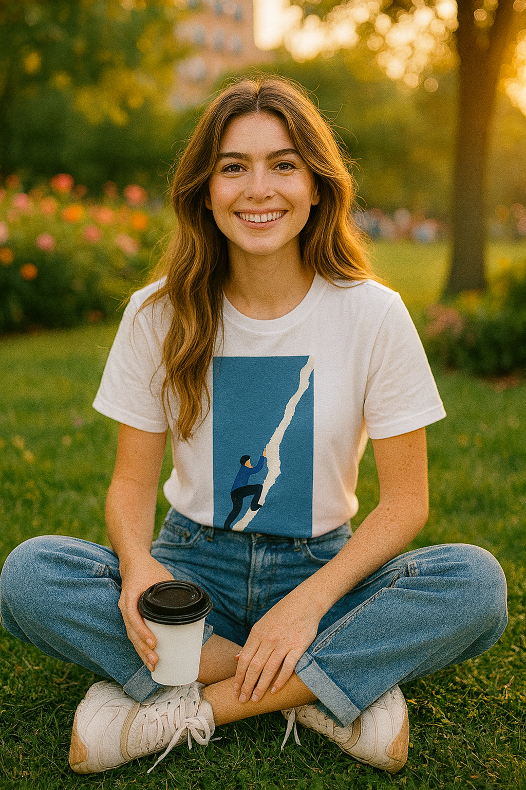 "Climb Beyond – Unisex Classic Fit Motivational Graphic T-Shirt | CityBurst Originals"