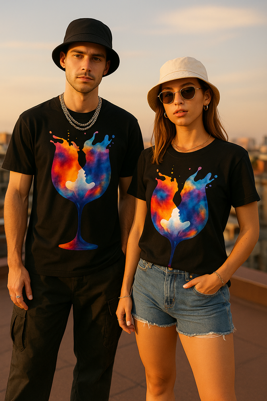 “Cosmic Splash Unisex Classic Fit T-Shirt – Rooftop Edition”
