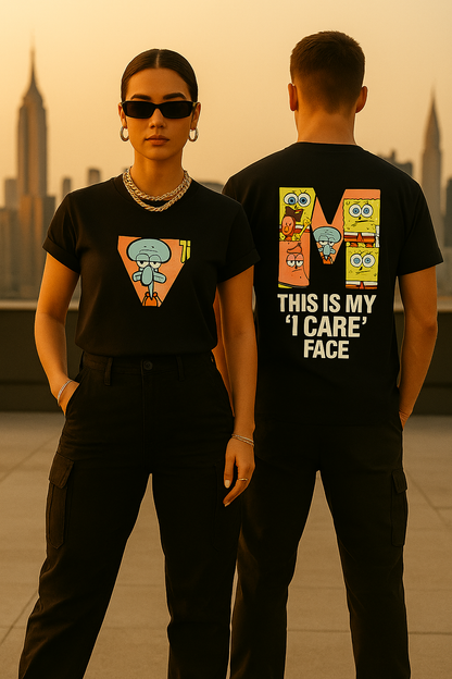 "This Is My 'I Care' Face" Classic Fit Unisex T-Shirt – Street Luxe Edition