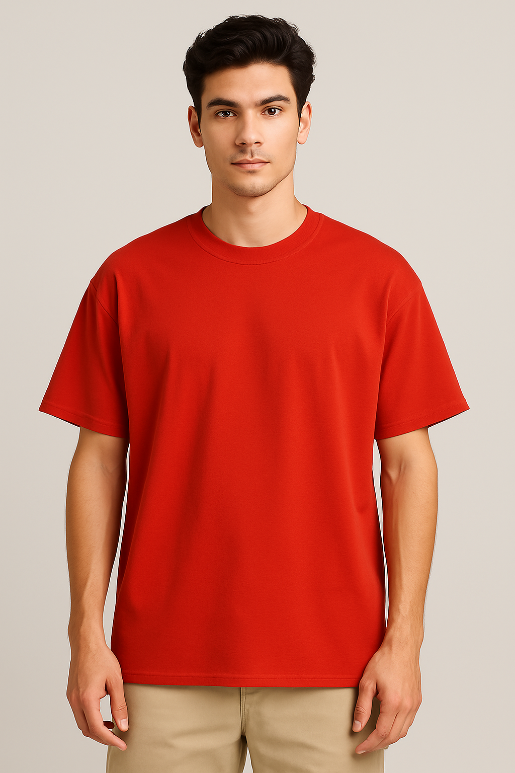 PLAN IT. WORK IT. OWN IT. – Motivational Oversized Red T-Shirt for Men