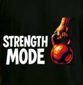 Strength Mode Oversized T-Shirt for Men – Dual Gym Graphic Edition