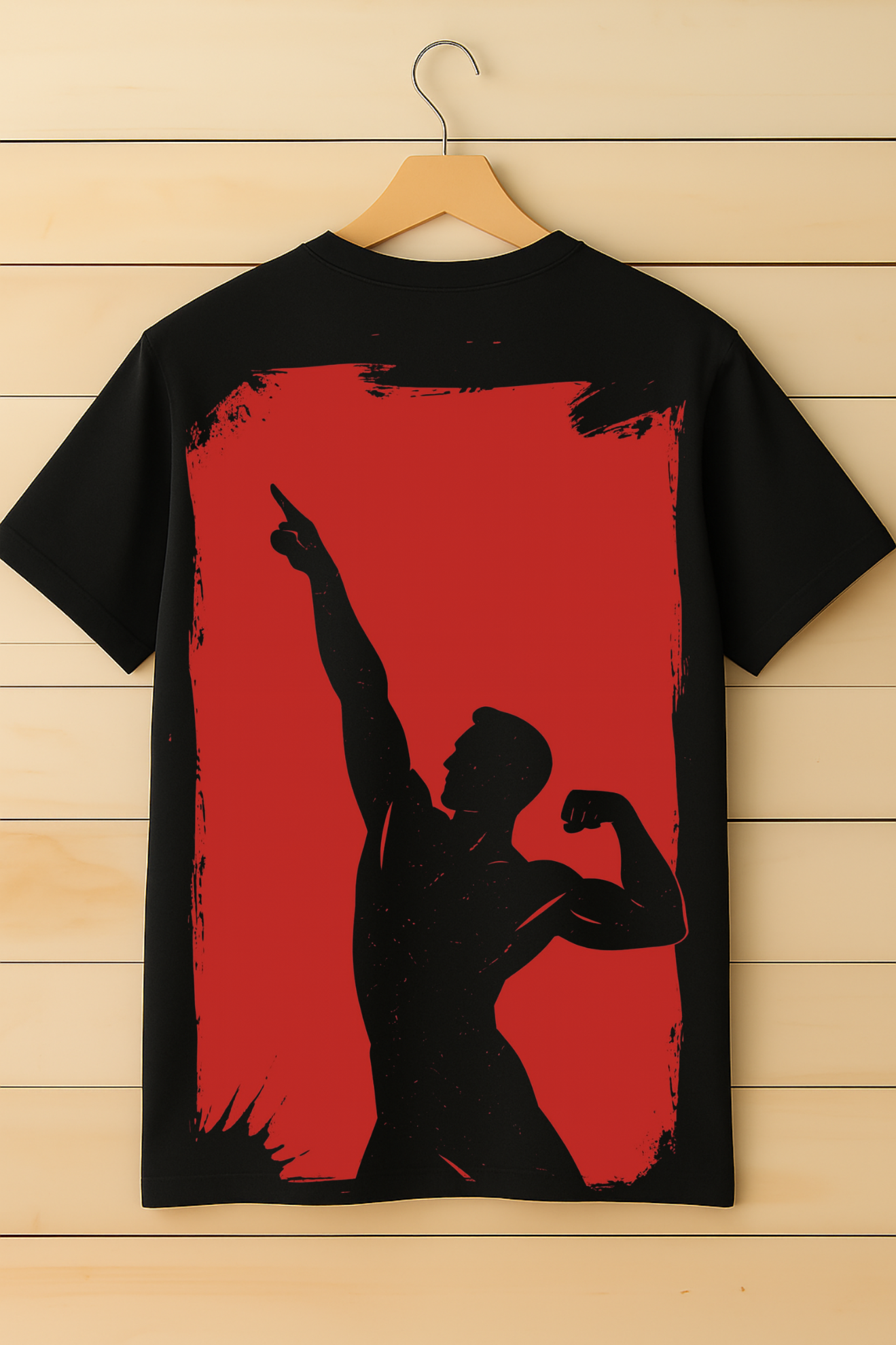 Strength Mode Oversized T-Shirt for Men – Dual Gym Graphic Edition